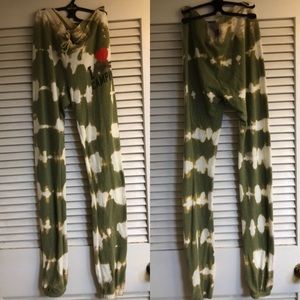wildfox i ❤️ camping tie dye sweatpants